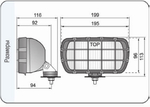 Фара противотуманная Wesem HP1/HP1.04016/4174