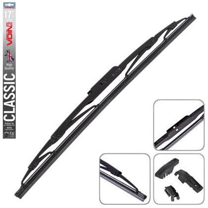 Щетки стеклоочистителя VOIN-605-17 каркасные VOIN-17" 430 мм (TP405-SW-17") CLASSIC (V-WB17-430)