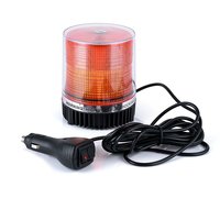Проблесковый маячок LED желтый 12- 24 В, светодиодный на магните (6656YM)