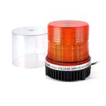 Проблесковый маячок LED желтый 12- 24 В, светодиодный на магните (6656YM)