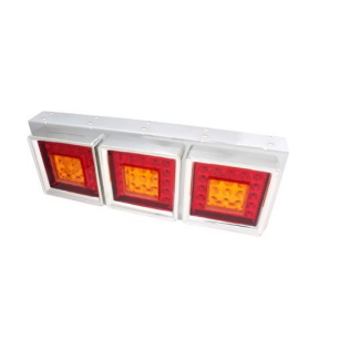 Задний фонарь LED 75  в хроме для грузовика, прицепа/6204