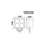 Светодиодный LED фонарь Allpin 10-30V DC, 12 Вт (6214S12D4)