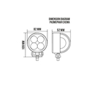 Фонарь LED 10-60V DC, 12W (4х3W)/6217