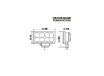 Фонарь LED 10-60V DC, 24W (8х3W)/6220