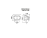 Фонарь LED 10-60V DC, 45W (2х10W)/6224