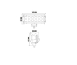 Дополнительный фонарь, светодиодная балка для автомобиля 10-60V DC, 36W (12х3W)/6239