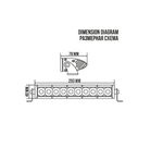 Дополнительный фонарь, светодиодная балка для автомобиля 10-60V DC, 50W (10х5W)/6255