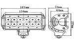 Светодиодная фара RCJ-7002036C 10-30V 36W 167mm/6266