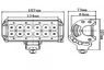Светодиодная фара RCJ-7002036C 10-30V 36W 167mm/6266 Светодиодная фара RCJ-7002036C 10-30V 36W 167mm/6266
