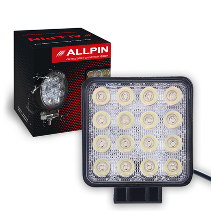 Дополнительная фара светодиодная Allpin 48 Вт, 16 диодов по 3W/6620