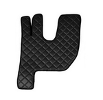 Ковры RENAULT T после 2014г, кабина низкая, черные(6934)