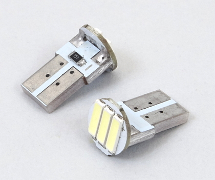 Светодиодная led лампочка 12V T10-7020-3 SMD(7066)