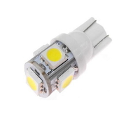 Светодиодная led лампочка 12V T10-5050-5SMD (7069) 