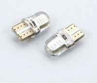 Светодиодная led лампочка 12V T10-COB СИЛИКОН ЗЕЛЕНЫЙ (7118) 