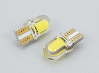Светодиодная led лампочка 12V T10-COB СИЛИКОН ЖЕЛТЫЙ (7120) 
