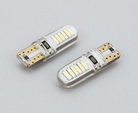 Светодиодная led лампочка 12В T10-4014-12 SMD Силикон  БЕЛЫЙ (7124) 