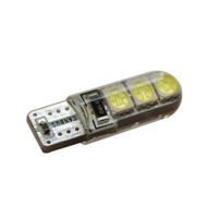 Светодиодная led лампочка 24В T10-5050-6 SMD Силикон БЕЛЫЙ (7125) 