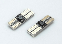 Светодиодная led лампочка 12В T10-4014-24 SMD драйвер FLASH (7158) 