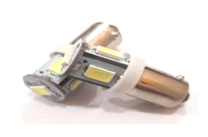 Светодиодная led лампочка 12В T4W-5730-5SMD (7204)