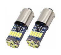 Светодиодная led лампочка 12В  T4W-4014-15 SMD CANBUS Желтый (7209) 