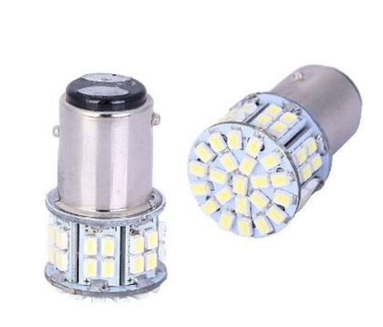 Светодиодная led лампочка 12В 1157-3020-50 SMD Двухконтактная (7275)