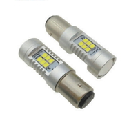 Светодиодная led лампочка 12/24В 1157-2835-21 SMD Двухконтактная Красный (7323) 