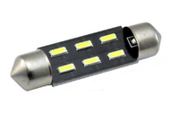Светодиодная led лампочка 12В FS-4014-6 SMD 41 мм(7373) 