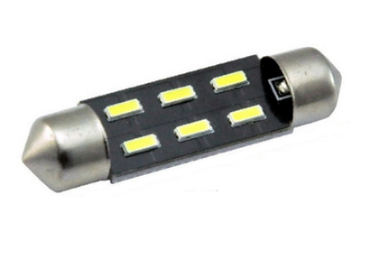 Светодиодная led лампочка 12В FS-4014-6 SMD 36 мм(7371)