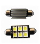 Светодиодная led лампочка 12/24В FS-2835-6 SMD 31 MM CANBUS драйвер (7397)