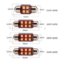 Светодиодная led лампочка 12/24 FS-3030-6 SMD 36MM CANBUS драйвер (7402)