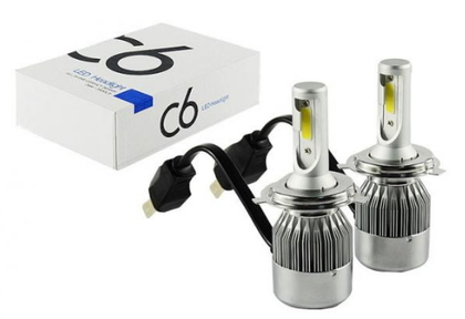Светодиодные автолампы C6 HeadLight H4 12v COB (7509)