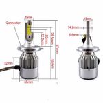 Светодиодные автолампы C6 цоколь H4 12v COB (8114YSC6H4)