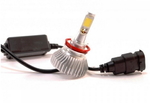 Светодиодные автолампы F8 H11(H8/H9/H16) 12-24V COB (радиатор) (7527)