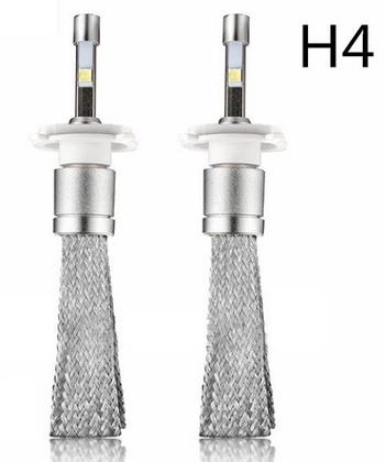 Светодиодные автолампы LedHead H4 CREE 6500K 45W 5400lm с пассивным охлаждением (7533)