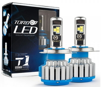 Светодиодные автолампы TurboLed T1 H4 6000K 35W 12/24v CanBus с активным охлаждением(7551)