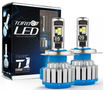 Светодиодные автолампы TurboLed T1 H4 6000K 35W 12/24v CanBus с активным охлаждением(7551)