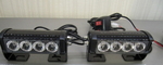 Стробоскопы красно/синие Federal signal S5-4 LED-12В(7806)
