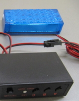 Стробоскопы в решетку ,фара вспышка Led 51027 синее стекло(7812) 