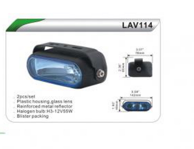 Фары дополнительные DLAA 114 BL/H3-12V-55W/142*49mm компл.(7921)