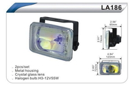 Фары дополнительные DLAA 186 W/H3-12V-55W/123*72mm компл.(7931) 