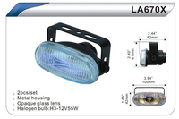 Фары дополнительные DLAA 670 Х-BL/H3-12V-55W/100*42mm компл.(7954) 