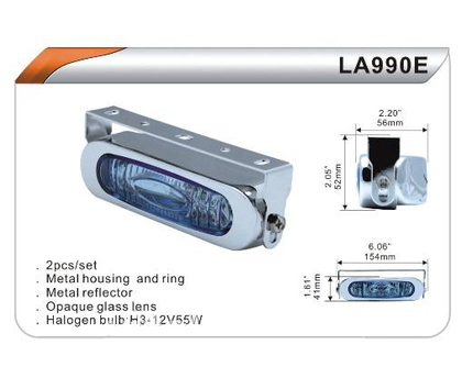 Фары дополнительные DLAA 990 ERY/H3-12V-55W/154*41mm компл.(7965)