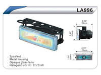 Фары дополнительные DLAA 996 RY/H3-12V-55W/120*38mm компл.(7970) 
