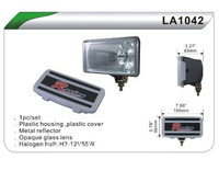 Фары дополнительные DLAA 1042 W/H3-12V-55W/195*96mm/крышка (7998) 