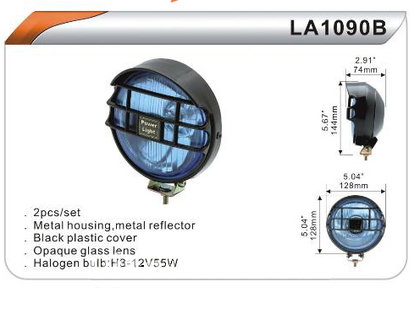 Фары дополнительные DLAA 1090 B-Y/H3-12V-55W/D=128mm компл.(8004)