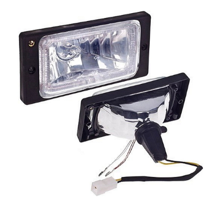 Фары дополнительные модель VARRAN HY-174D/CLEAR H3-12V-55W/173*84mm/LADA/2110-15 LED рамка (8106)