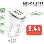 Автомобильное зарядное устройство BRUM BM-A002 (2USB 2.4A)8166BMA002