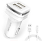 Автомобильное зарядное устройство BRUM BM-A002 (2USB 2.4A) с кабелем Micro USB 8168BMA002