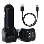 Автомобильное зарядное устройство BRUM BM-A003 (2USB 2.1A) с кабелем Type-C 8172BMA003