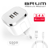 Сетевое зарядное BRUM BM-S009 (2USB 2.4A) Micro USB 8179BMS009 Сетевое зарядное BRUM BM-S009 (2USB 2.4A) Micro USB 8179BMS009